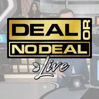 Official Live Dealer logo: Deal or No Deal Live by Evolution at ToonieBet Casino