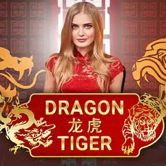 Dragon Tiger slot visual from Evolution available on tooniebet-ontario.com