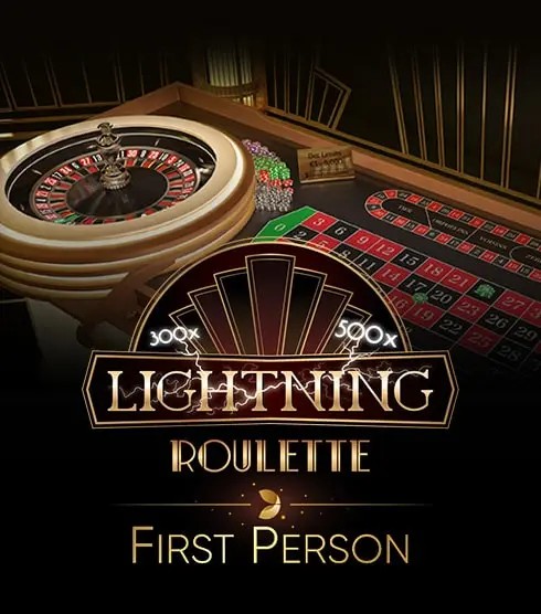 First Person Lightning Roulette game by Evolution – logo hosted on ToonieBet Casino