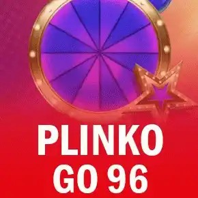 Plinko Go 96 online game logo by OneXTwo Gaming on tooniebet-ontario.com